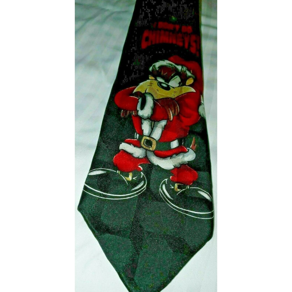 Tasmanian Devil Taz Novelty tie Christmas Santa